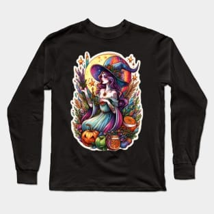 Rainbow Harvest Witch Long Sleeve T-Shirt